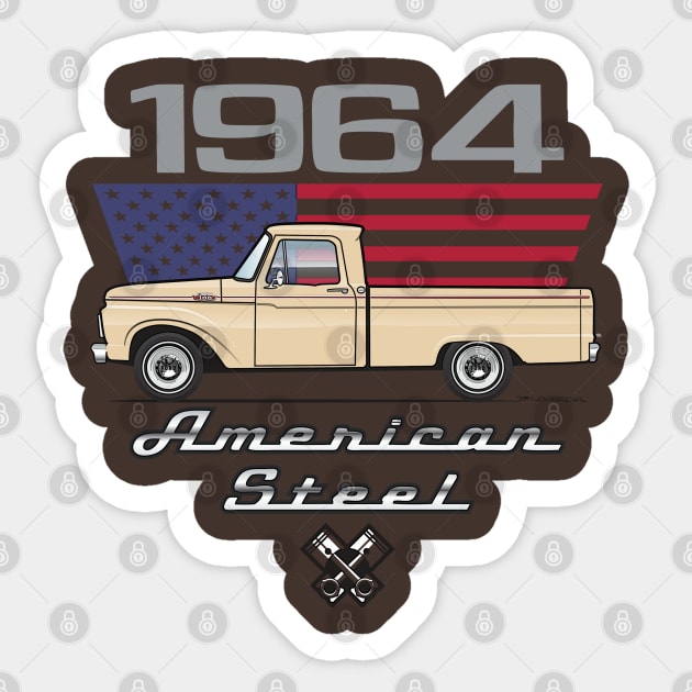 American Steel tan Sticker by JRCustoms44